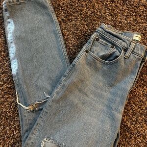 Abercrombie & Fitch Gray Straight Leg Jeans
